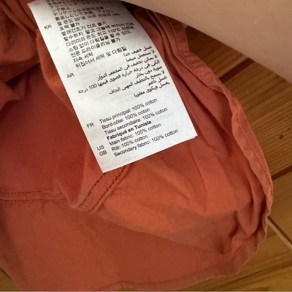 Sandro Women's Rust Top with Bow Detail Size 1 - Picture 5 of 5